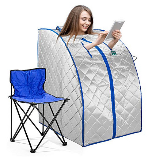 An example of a portable infrared sauna